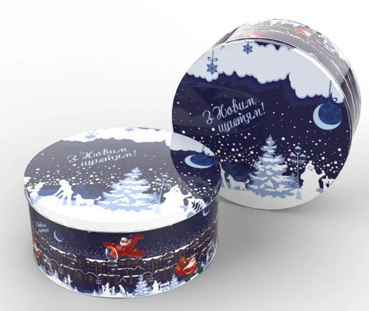 Подарунковий набір СВІТ ТРЕЙДЕР Магія зимових свят 700г (з дитячою 3D грою Різдвяні перегони)